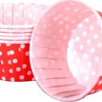 Cupcake Kalıbı Büyük Boy 62*40 Mm (100 Adet) Puantiyeli Kırmızı