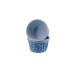 Cupcake Kalıbı Büyük Boy 62*40 Mm - 50 Adet Puantiyeli Mavi