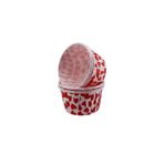 Cupcake Kalıbı Büyük Boy 62*40Mm Desenli - 50 Adet Kalp Desenli
