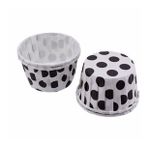 Cupcake Kalıbı Küçük Boy 44*35 Mm - 50 Adet Puantiyeli Beyaz