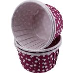 Cupcake Kalıbı Küçük Boy 44*35 Mm (50 Adet) Puantiyeli Mor