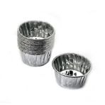 Cupcake Kalıbı Küçük Boy 44*35 Sufle-Muffin Kek Kalıbı - 50 Adet Gümüş