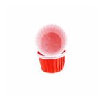Cupcake Kalıbı Küçük Boy Düz Renk 44X35 MM - 50 Adet Kırmızı