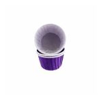 Cupcake Kalıbı Küçük Boy Düz Renk 44X35 MM - 50 Adet Mor