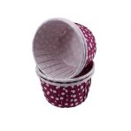 Cupcake Kalıbı Minik Boy 38*30 Mm - 50 Adet Puantiyeli Mor