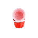 Cupcake Kalıbı Minik Boy Düz Renk 38*30 MM (100 Adet) Kırmızı