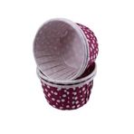 Cupcake Kalıbı Orta Boy 50*39 Mm - 100 Adet Puantiyeli Mor