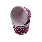 Cupcake Kalıbı Orta Boy 50*39 Mm - 50 Adet Puantiyeli Mor