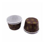 Cupcake Kalıbı Orta Boy 50*39 MM DESENLİ - 100 Adet Fume Yaprak Desenli