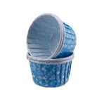 Cupcake Kalıbı Orta Boy 50*39 MM KAR DESENLİ - 100 Adet Mavi