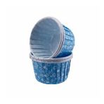 Cupcake Kalıbı Orta Boy 50*39 Mm KAR DESENLİ - 50 Adet Kar Desenli Mavi