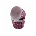 Cupcake Kalıbı Orta Boy 50*39 Mm KAR DESENLİ - 50 Adet Kar Desenli Mor