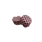 Cupcake Kalıbı Pet Kapsül Dalgalı Pembe Emoji Kek Kalıbı 65X38 MM - 100 Adet