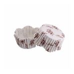 Cupcake Kalıbı Pet Kapsül Dalgalı Sarmaşık Desenli Kek Kalıbı 65X38 MM - 100 Adet