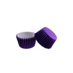 Cupcake Kalıbı Pet Kapsül Kek Kalıbı 48X34 Mm - 100 Adet Mor