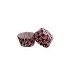 Cupcake Kalıbı Pet Kapsül Kek Kalıbı 48X34 MM - 100 Adet Pembe Emoji