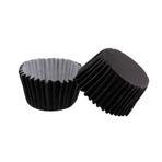 Cupcake Kalıbı Pet Kapsül Kek Kalıbı 48X34 Mm - 100 Adet Siyah