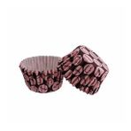 Cupcake Kalıbı Pet Kapsül Kek Kalıbı 52X45 MM - 100 Adet Pembe Emoji