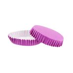 Cupcake Kalıbı Pet Kapsül Oval Model Düz Renk - 100 Adet F11 Mor