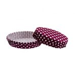 Cupcake Kalıbı Pet Kapsül Oval Model Kek Kalıbı - 100 Adet F11 Puantiyeli Mor