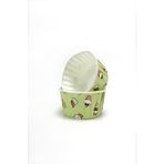 Cupcake Muffin Kalıbı Büyük Boy XL Mint Yeşili Dondurma Desenli Jumbo Kek Kapsülü 50'li