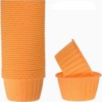 Cupcake/Muffin /Suffle Kek Kapsülü Turuncu 50 Li
