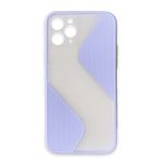 Cupcase®Apple iPhone 11 Pro Uyumlu Kılıf Su Yolu Tasarımlı Yarı Transparan Şeffaf Kamera Lens Korumalı Uzun Ömürlü Kapak - Lila