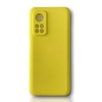 Cupcase®Xiaomi Mi 10T Pro Uyumlu Kılıf Kamera Lens Korumalı Esnek Silikon Yıkanabilir Uzun Ömürlü Kapak - Sarı
