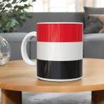 Cupcraft Yemen Bayrağı Baskılı Kupa Bardağı - 102-Beyaz