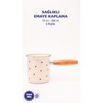 Cupid Emaye Ahşap Saplı Cezve (500Ml-6 Kişilik)