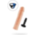 Cupidon Cupide 17cm Çıkarılabilir Aparatlı Belden Bağlamalı Strapon Dildo Set S-L