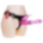 Cupidon Cupide 18 cm Belden Bağlamalı Oynar Başlı Titreşimli Vibratör Strapon Dildo