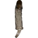 Cupidon Cupide 2 cm Dolgulu Zenci Penis Kılıfı Uzatmalı Prezervatif Dildo