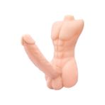 Cupidon Cupide Kendinden Kayganlaştırıcılı Realistik Yarım Erkek Vücutlu Penis 19 cm