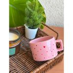 Cupova Pembe Kalpli Kupa Bardak, Sevgililer Günü, Doğum Günü, Hediye - 1 Adet