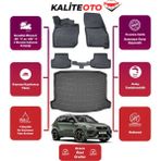 Cupra Ateca 4x2 2025 Model Bagaj Havuzu+4d Araca Özel Havuzlu Paspas Takımıı Prqx - Siyah