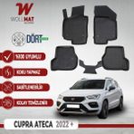 Cupra Ateca Paspas 2022 Sonrası Uyumlu 3D Havuzlu Paspas Seti - Siyah