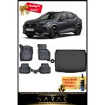 Cupra Formentor 2024 Sonrası Araca Özel 3D Havuzlu Paspas & Alt Bagaj Havuzu Seti+(Hediyeli!) - Siyah