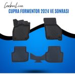 Cupra Formentor 2024 ve Sonrası 3D Carbonline Araca Özel Paspas - Siyah
