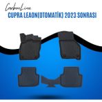 Cupra Leaon(Otomatik) 2023 Sonrası 3D Carbonline Araca Özel Paspas - Siyah