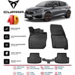 Cupra Leon 2023 ve Sonrası 4.5d Plus Havuzlu Siyah Paspas Takımı Kauçuk