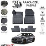 Cupra Leon 2023 ve Sonrası Tam Uyumlu Kokusuz 3D Havuzlu Paspas - Siyah
