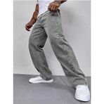 Cuqq Denim Erkek Gri Asit Yıkamalı Baggy Kot Pantolon Rahat Kesim Oversize Günlük Jean - 30