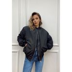 CurcunaShop Siyah Bomber Ceket Baharlık