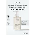 Cure dela Arındırıcı, Siyah Nokta Karşıtı, Gözenek Sıkılaştırıcı, Salisilik Asit, Yüz Temizleme Jeli 200 ml