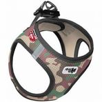 Curli Air-mesh Küçük Irk Köpek 26-30 cm Kamuflaj 3XS Göğüs Tasması