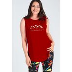 Curvy Trend Büyük Beden Daisies Baskılı Kolsuz Viskon Basic Bluz