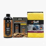 Custom Car & MeenZ Profesyonel Araç Bakım Seti - Hızlı Cila 500ml + Torpido Bakım ve Yenileyici Set + Suff Mikrofiber Parlatma Havlusu - Tam Koruma ve Parlaklık