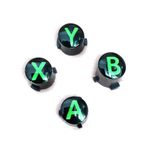 Custom for Xbox Series S/X Controller ABXY Button Replacement Original, New for Xbox One Series X S Wireless Controllers Limited Edition, Multi-Color A B X Y Clear Crystal Key Buttons Set (Forest
