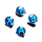 Custom for Xbox Series S/X Controller ABXY Button Replacement Original, New for Xbox One Series X S Wireless Controllers Limited Edition, Multi-Color A B X Y Clear Crystal Key Buttons Set (Sky Cipher